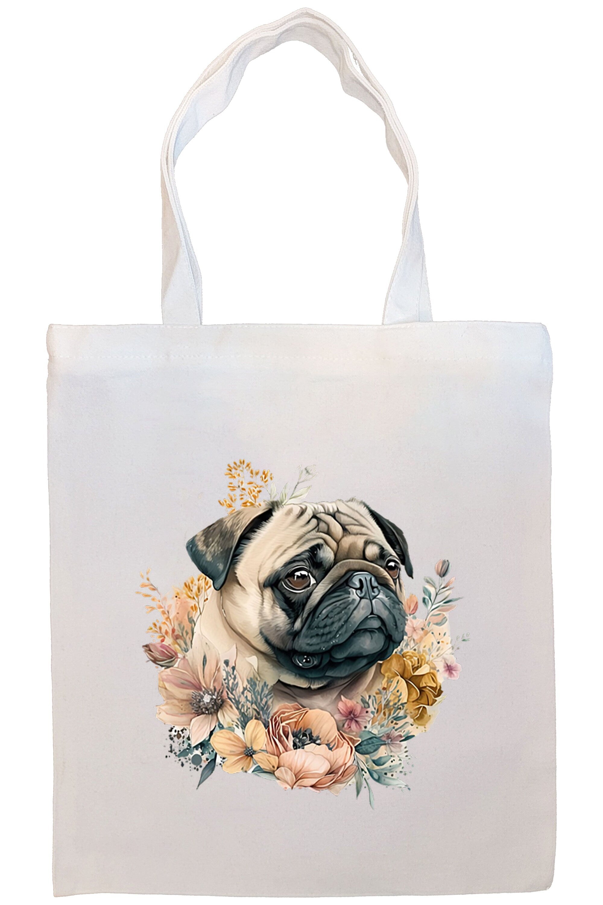 Buy Jute Bag Pug/pug With Long Handles, Dog, Pugs, Carrier Bag Marked Dog  Motif Online in India - Etsy